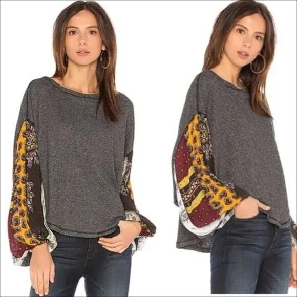Free People Blossom Thermal Top in Charcoal Gray Size XS - Picture 8 of 8